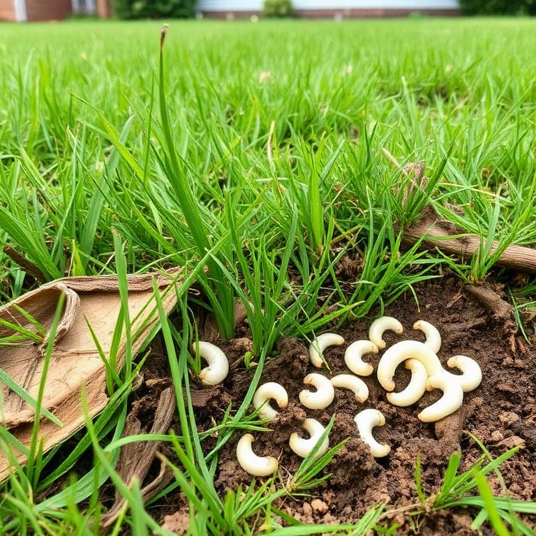 Loose turf lifted by white grub damage